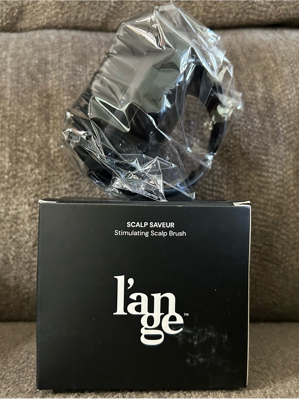 Lange Black Stimulating Scalp Brush. Brand New still in sealed wrapping.